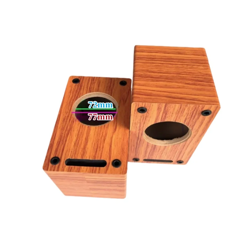 3-Zoll 72/77 mm Labyrinth leere Lautsprecherbox, Subwoofer-Holzgehäuse, DIY passive Vollfrequenz-Soundbox, Lautsprecher leerer Box-Körper