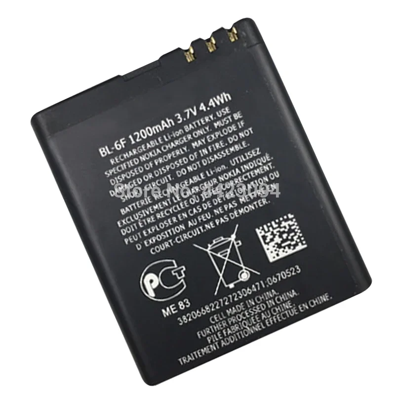 1-5 1200MAh Ổn Định Điện Thoại Di Động Pin BL-6F Dành Cho Nokia 6788 N78 N79 N95 6788 6788I BL 6F Lớn Điện Lithium Polymer Pin