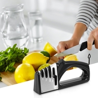 cutting sharpener Sharpener,4 Stage Knife Sharpener,4-In-1 Knife And Scissors Sharpener With Diamond,Ceramic Kitchen Tools