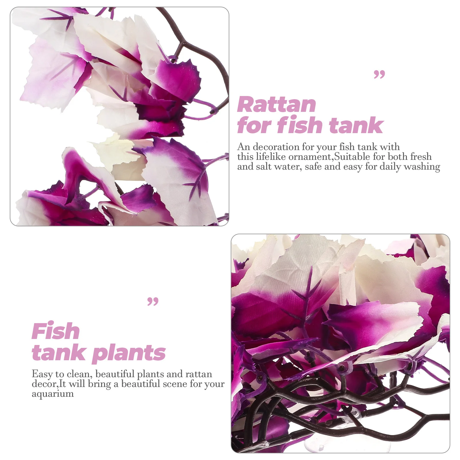 

Lifelike Simulation Plant Artificial Aquarium Rattan Ornament Fish Tank Decoration Realistic Water Plant For Home Office