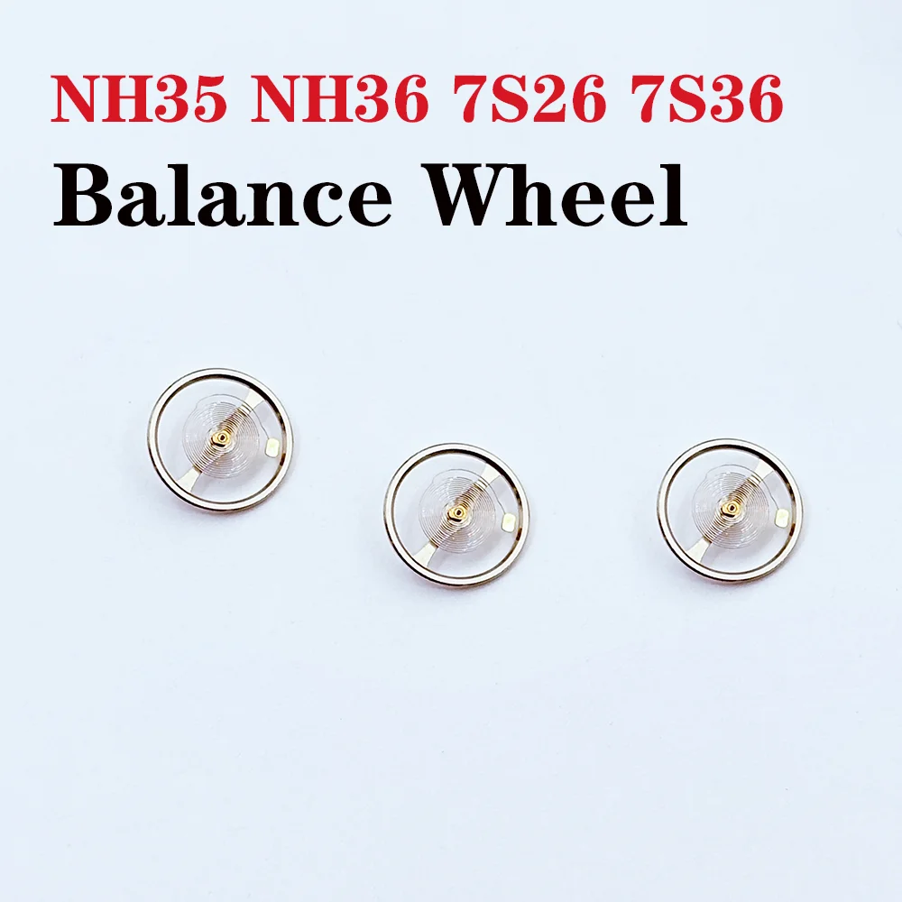 Watch Movement Accessories Balance Wheel Suitable for NH35 NH36 7S26 7S36 Movement Full Swing Balance Wheel Watch Repair Parts