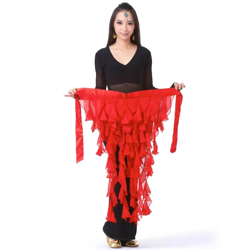 Индивидуальная шифоновая юбка с девятью хвостами лисы, юбка с листьями, танец живота, цепочка на талию, шарф для танца живота, пояс с кисточками