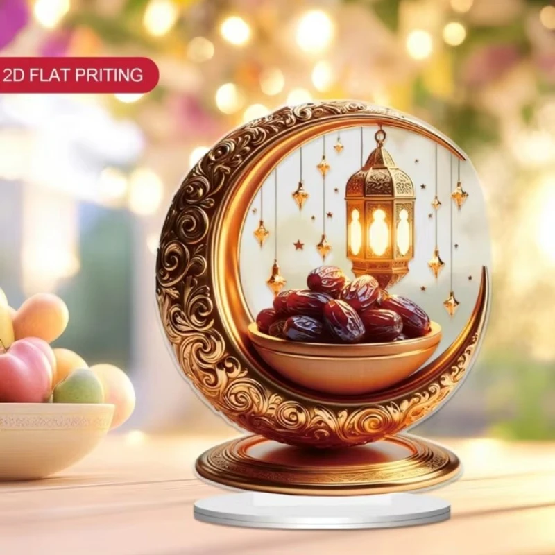 Ramadan Decoration Star Moon LED Candlestick Lamp for Ramadan Kareem Islamic Muslim Home Decor Lamp Eid Mubarak Party Gifts