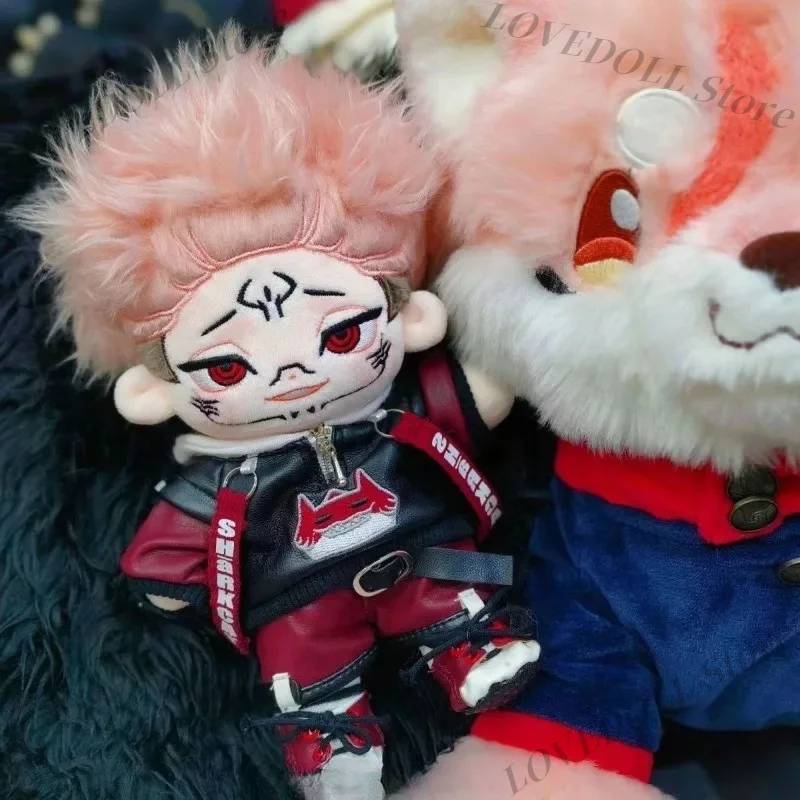 20cm Anime Jujutsu Kaisen Ryomen Sukuna Cotton Doll Kitten Style Cute Plush Stuffed Figure Game Peripheral Birthday Toy Gift