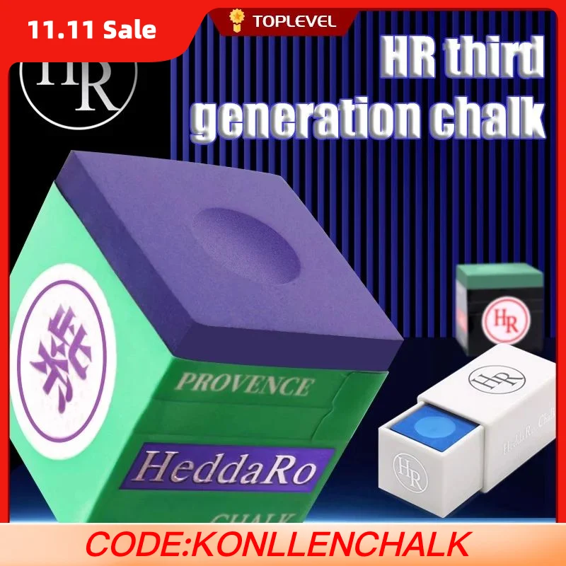

Original Japan HR Chalks Pyro, Soft Blue Billiard Pool Chalk, Green Snooker, Professional Durable Accessories