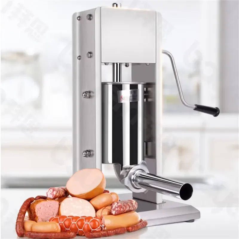 for 3L 5L 10L 15L Commercial Manual Vertical Sausage Filling Machine Italian Sausage Vacuum Stuffer