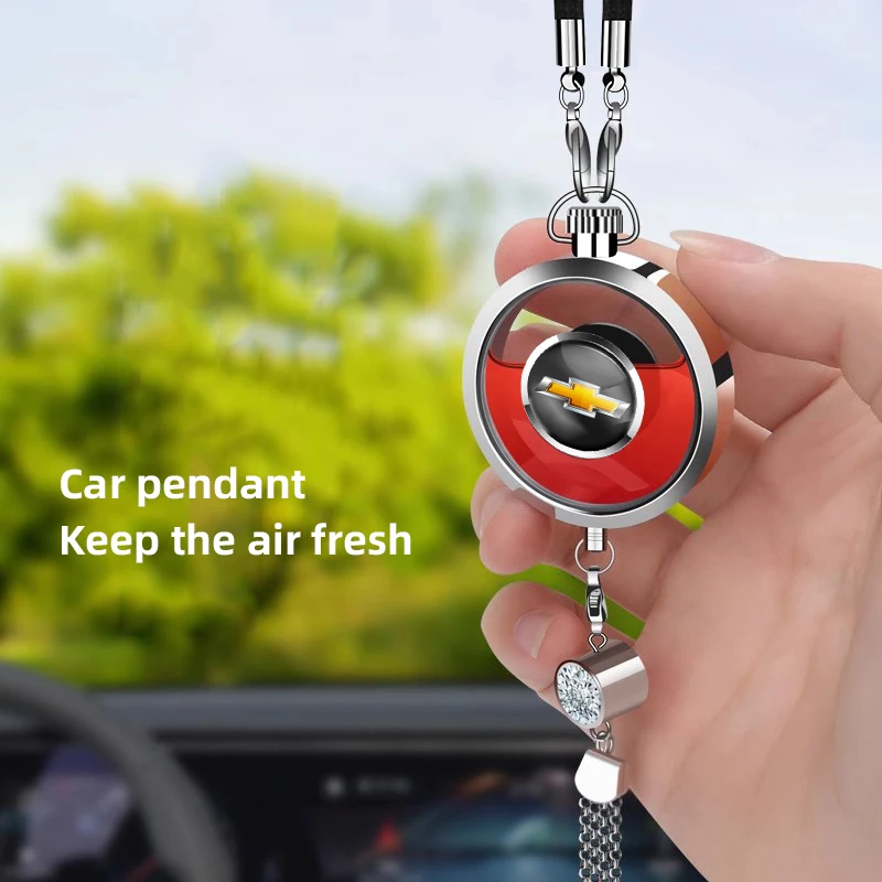 Car Logo Perfume Pendant Air Freshener Hanging Perfume Interior For Chevrolet Cruze kalos Equinox Captiva Sonic Tracker Epica SS