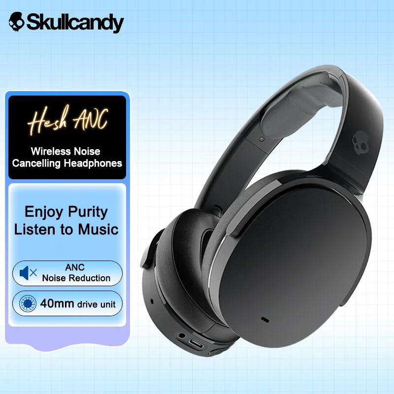 Оригинальные наушники-вкладыши Skullcandy Hesh Evo S6HVW-N740, долговечные наушники, беспроводная Bluetooth-гарнитура, игры, спорт
