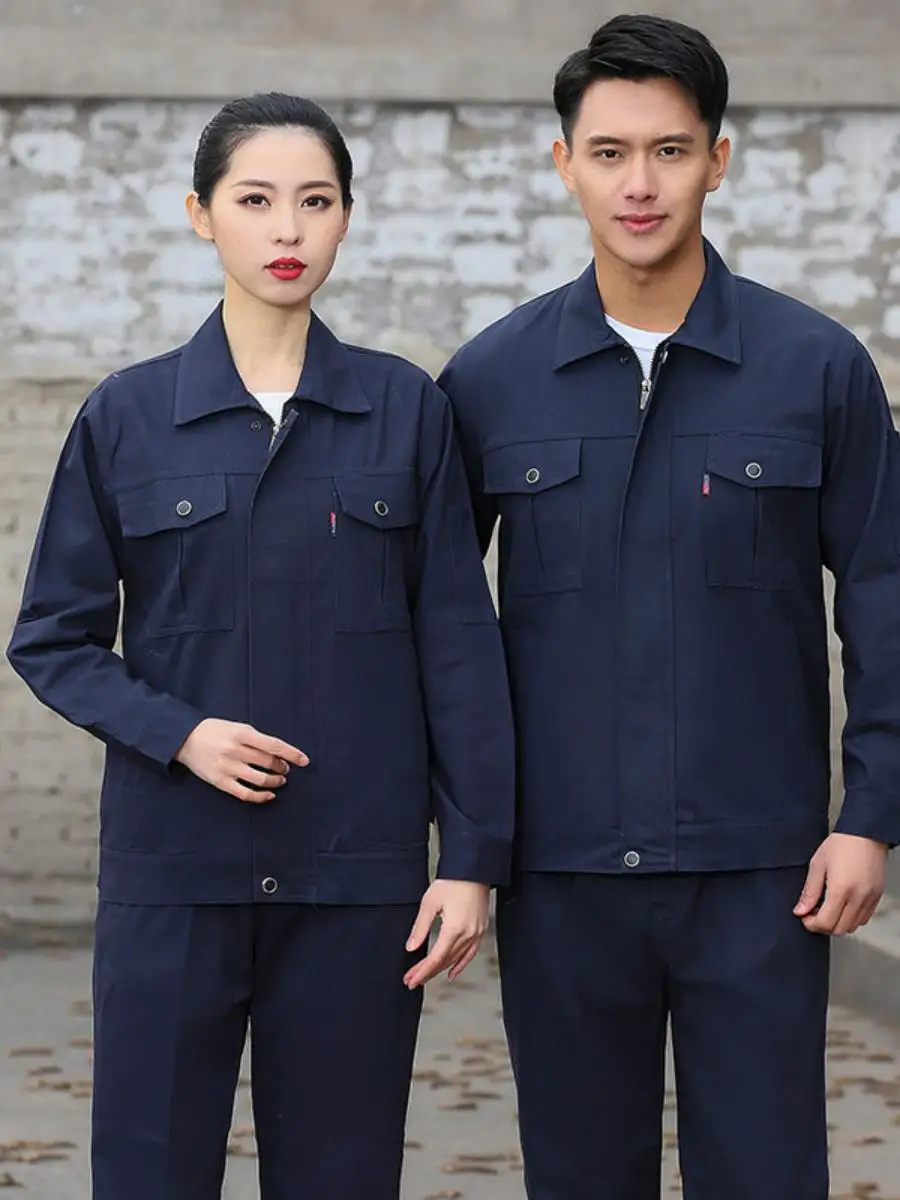 

Pure Cotton Work orm Set Men's Welding Protective Suit Anti-Scalding Engineering Labor Protection Clothing Spring Autumn ...