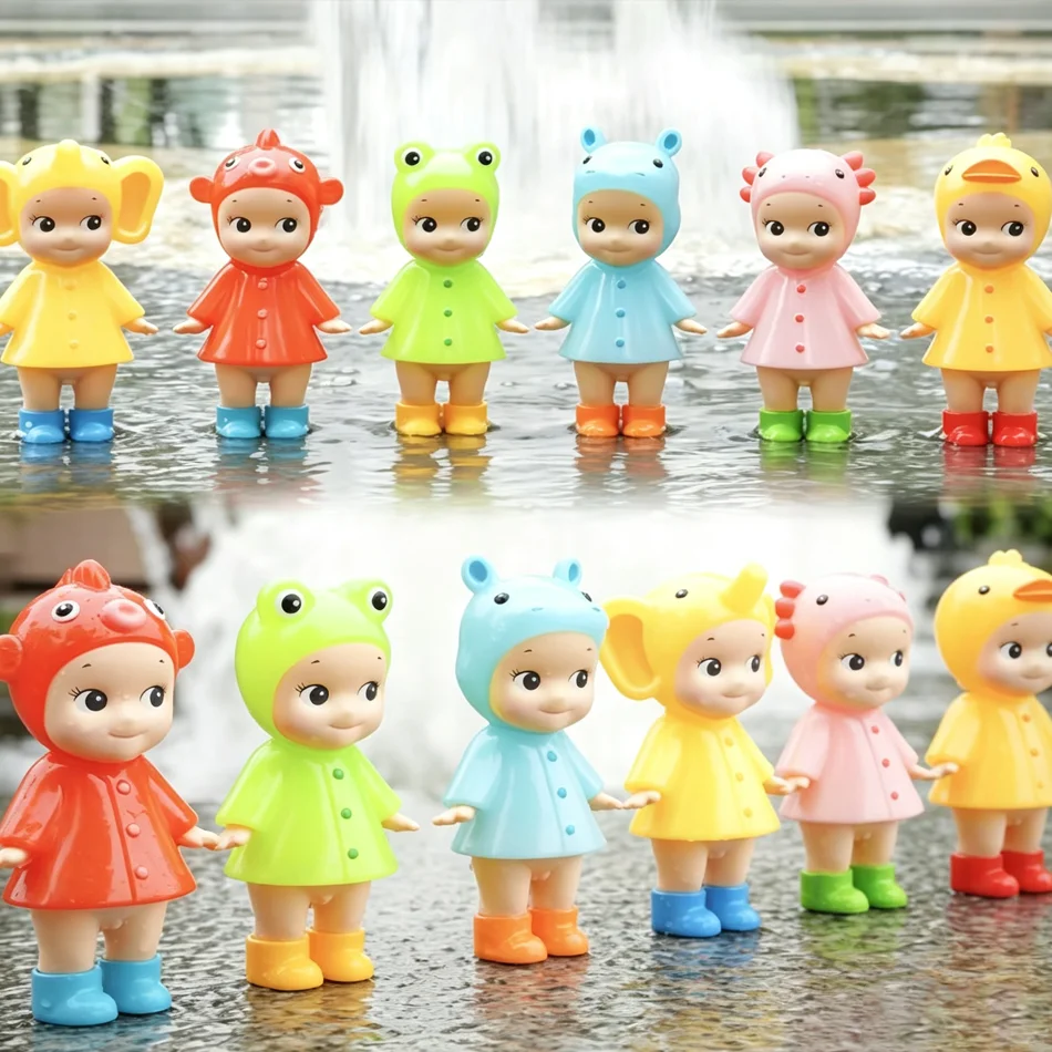 Mini-Figur „Ich liebe Regentage“-Serie, stilvolle Figur, Schreibtischdekoration, kreatives Geschenk, Sammlerstück – Detail 10