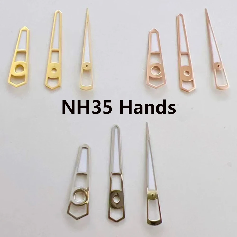 

New Half Hollow Watch Hands, Green Luminous Pointers for NH35/NH36/4R/7S Movement Watch Accessories, Hands NH35 Needles
