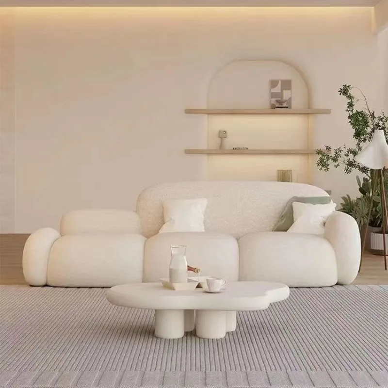 

Plush Floor Sofa Adults Comfortable Lounge Apartment Designer Sofa Elegant Living Room Divani Da Soggiorno Home Accessories