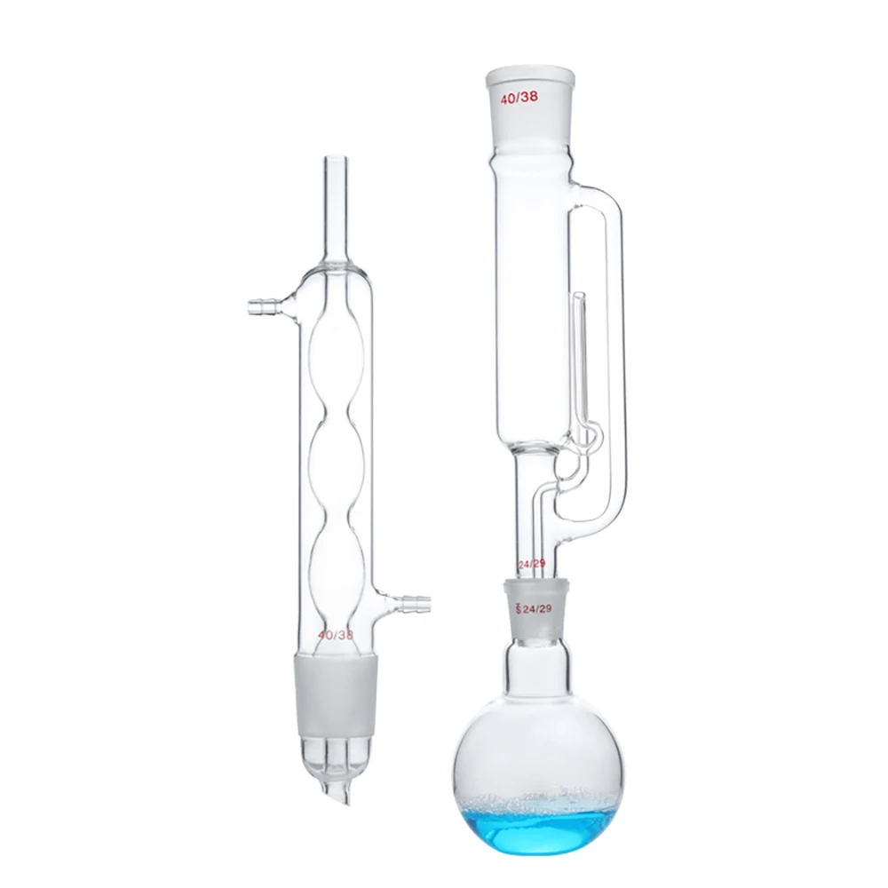 250ML spherical fat extractor Soxhlet extractor condenser tube laboratory complete glass extraction device