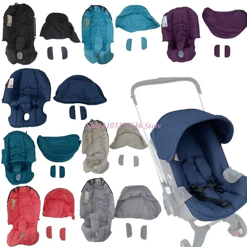 R6FD Removable Warm Stroller Cushion Soft Pad for Pushchairs for Cold Weather