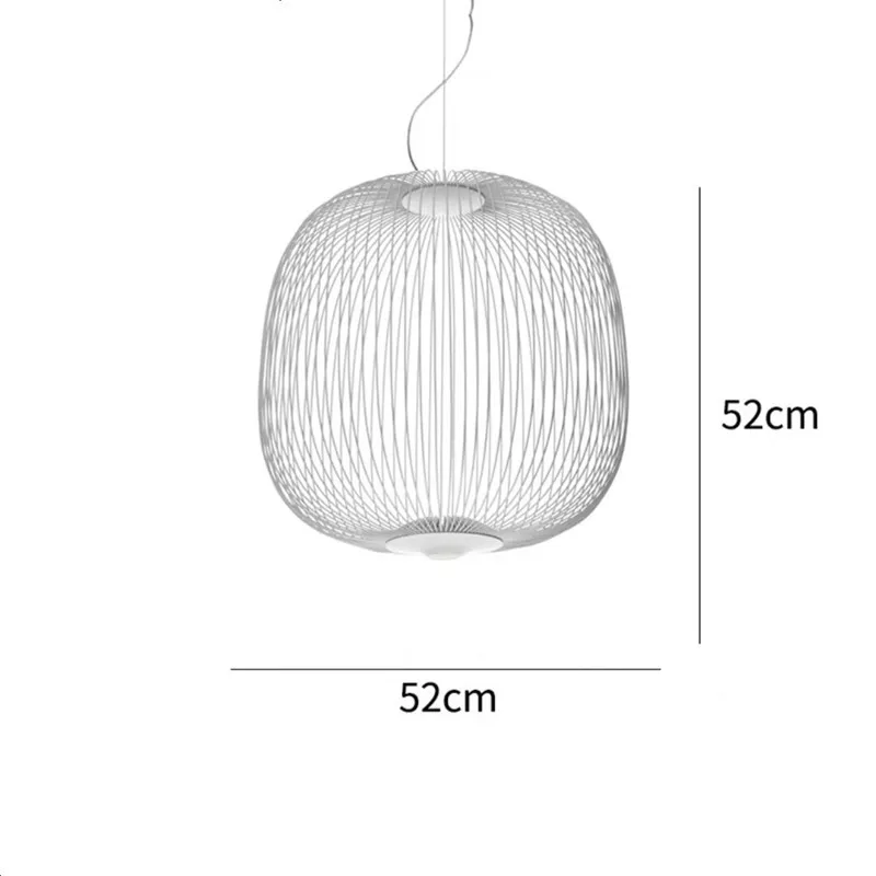 Foscarini Spaken Hanglamp minimalistische Vogelkooi Hanglamp voor Villa Lobby Trap Home Decor trap Italiaanse verlichting