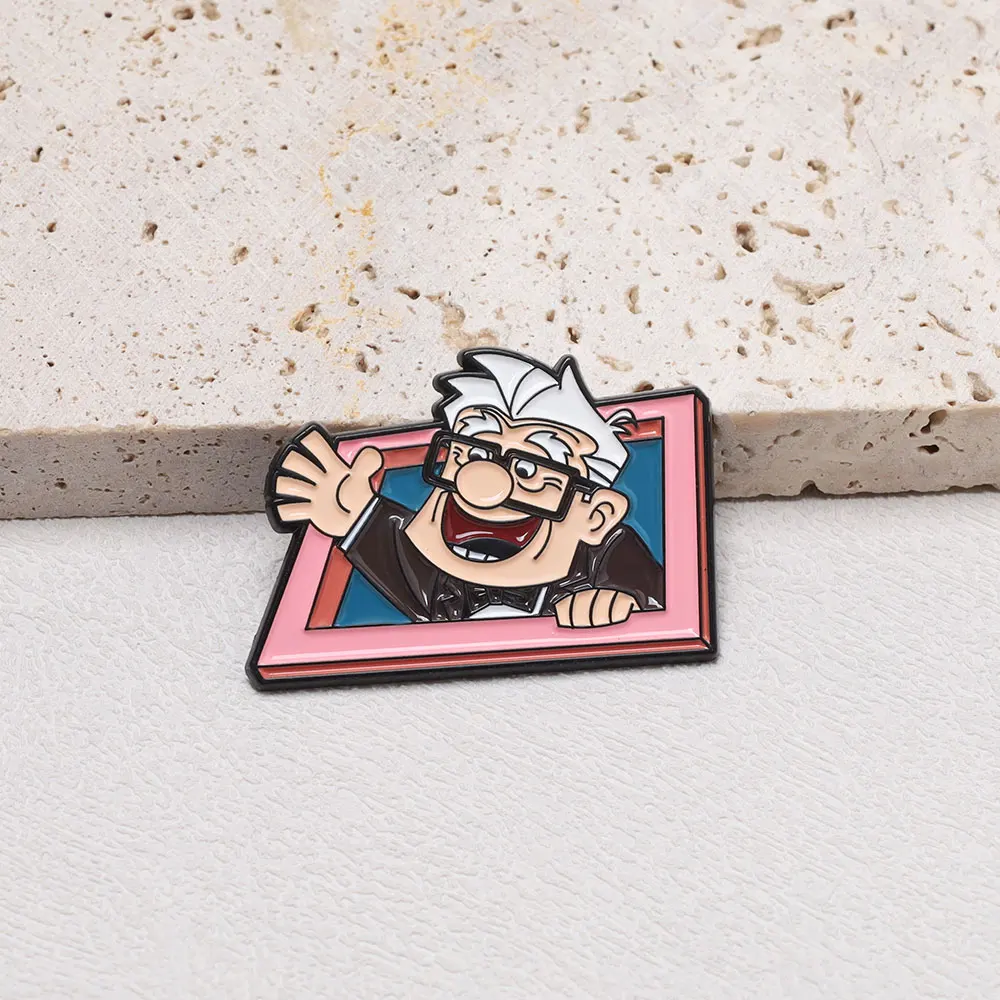 2개 세트 만화 캐릭터와 강아지 에나멜 브로치 귀엽고 재미있는 금속 배지 라펠 백팩 모자 핀 코스프레 액세서리 선물