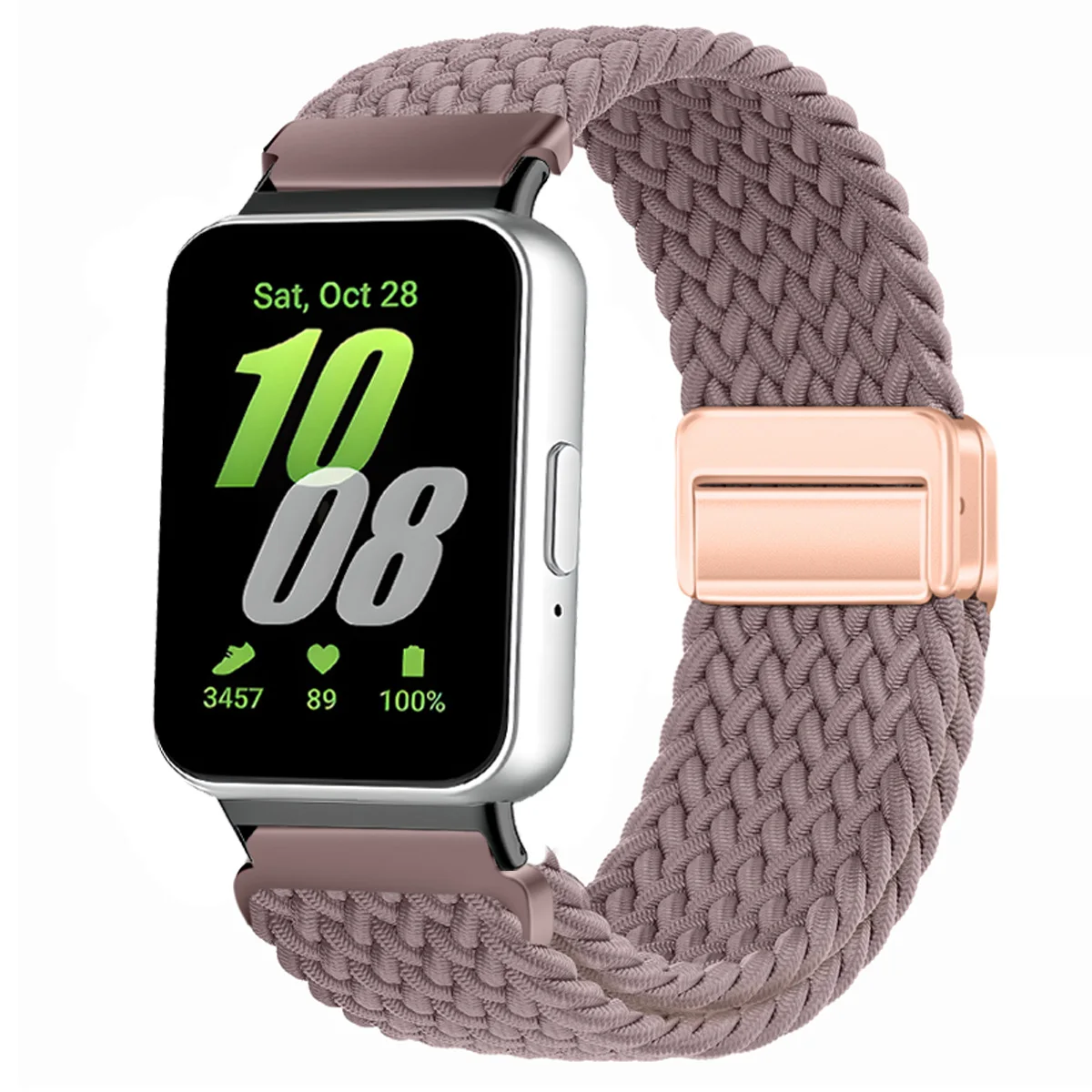 Nylon-Geflechtband für Samsung Galaxy Fit 3, magnetisches Band, Ersatzarmband für Samsung Galaxy Fit 3, Armband-Zubehör
