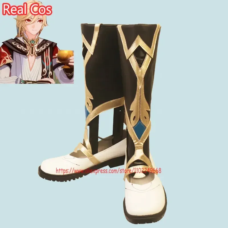 wiwiwi 123RealCos Genshin Impact Kaveh Architect Game Suit Handsome Gorgeous Women Men Cosplay Shoes Anime