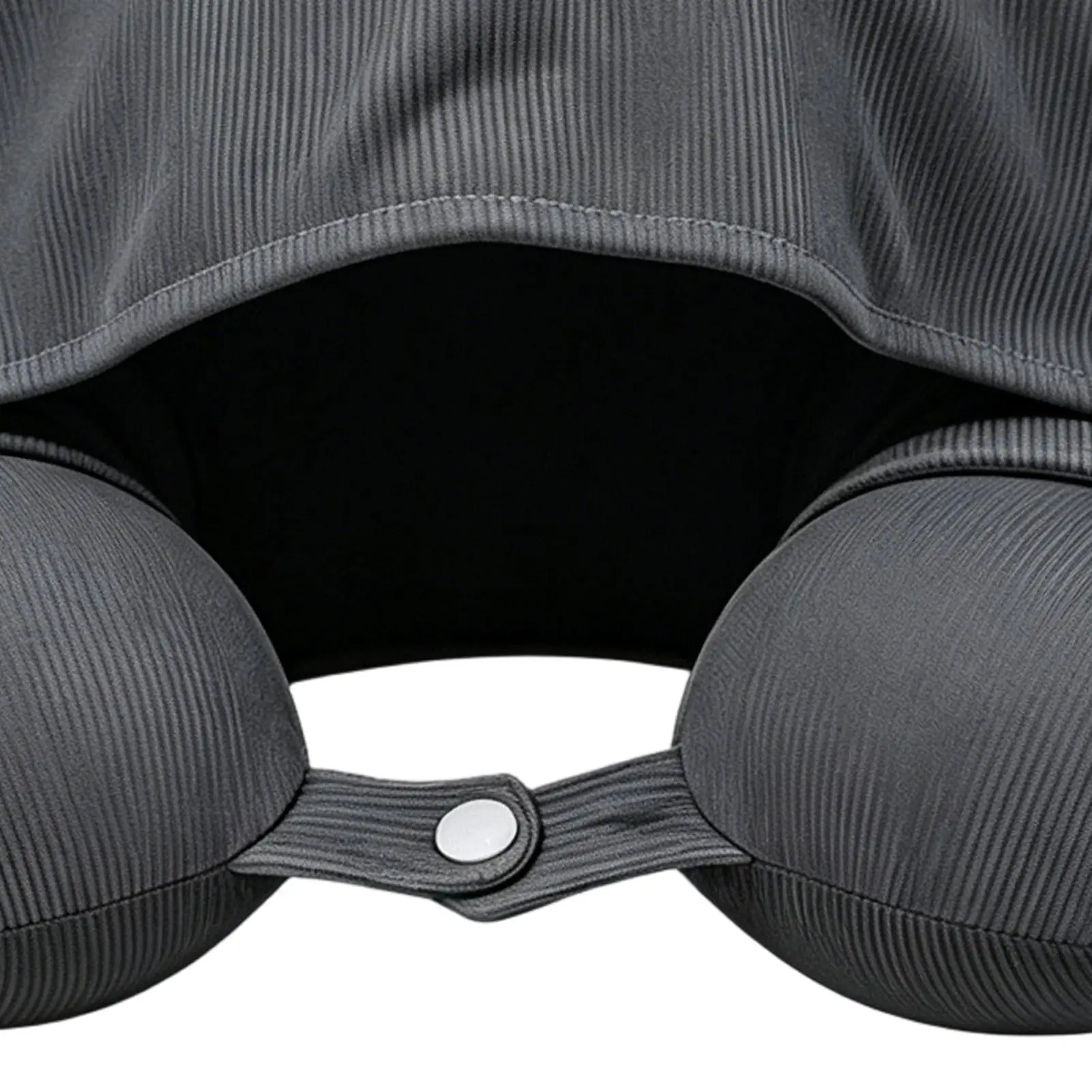 Travel Pillow With Hood Ice Silk Adjustable Buckle Neck Pillow With Light Blocking Hood For Men Women Adults Elderly Car