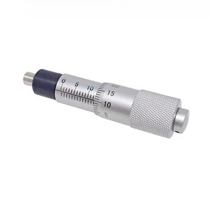 

Micrometer, differential head, micrometer head 0-13mm flat head, round head optional