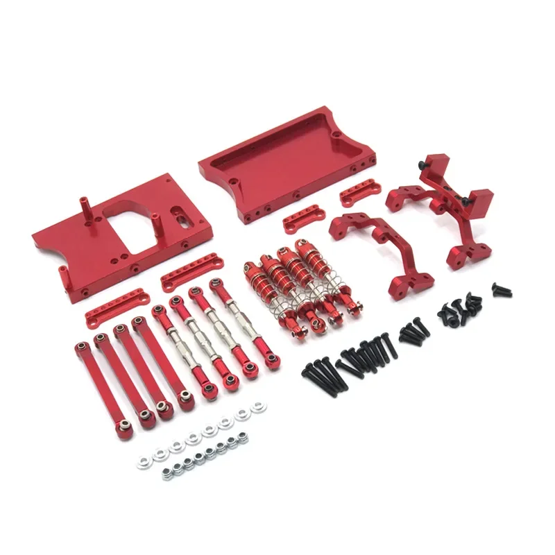 MN D90 MN98 MN99S Metal Chassis Pull Rods Servo Mount Bracket Shock Absorber Beam Set 1/12 RC Car Upgrades Parts