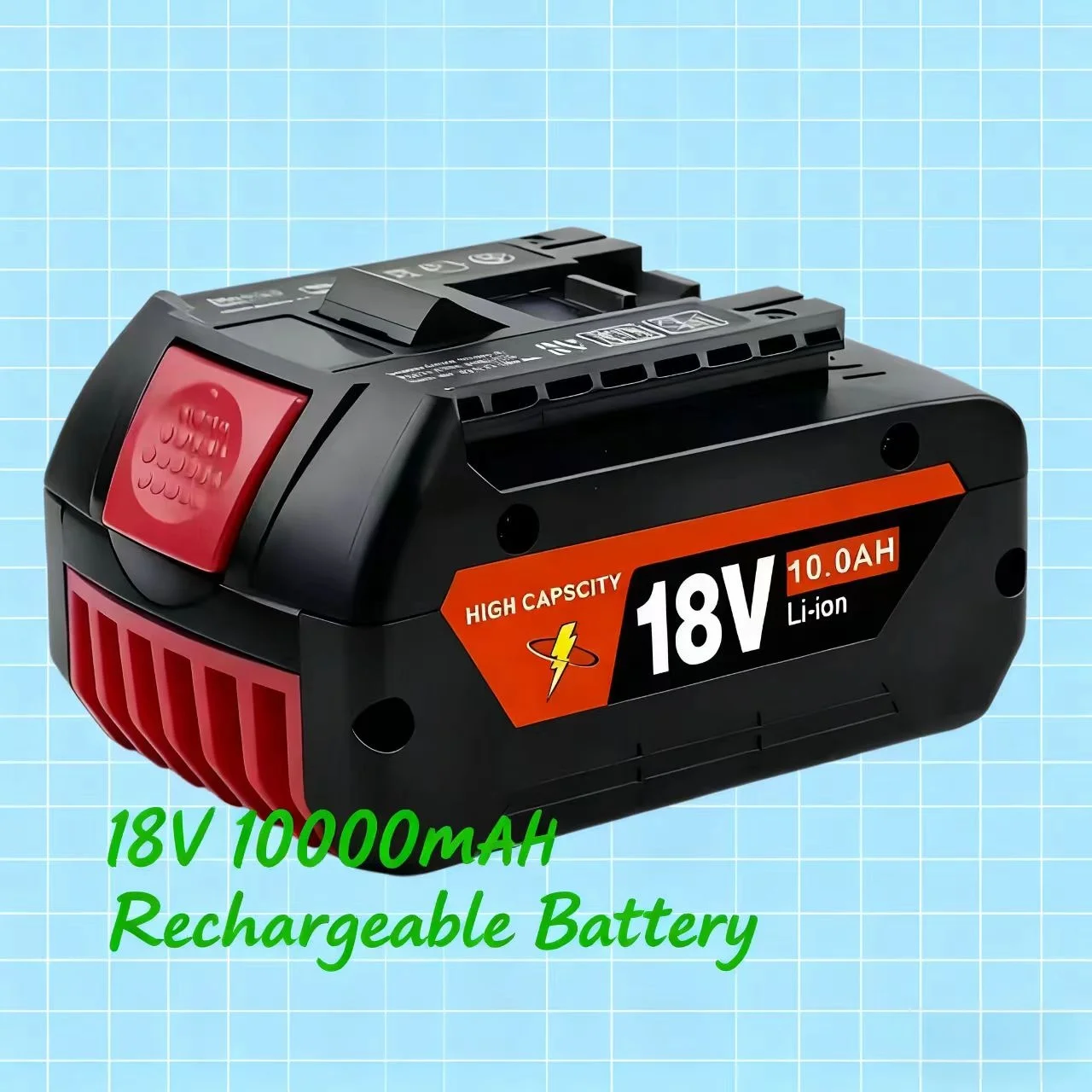 

High-Performance⚡For BOSCH 18V 10.0Ah LITHIUM-ION BATTERYGBA 18v 10.0 Ah Professional GBA GSR GSB BAT609 Rechargeable Battery⚡