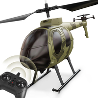 VATOS Remote Control Helicopter Camouflage 2.4GHz Radio Indoor Outdoor RC Helicopter Toy One-click Take Off for boys Kids Adults