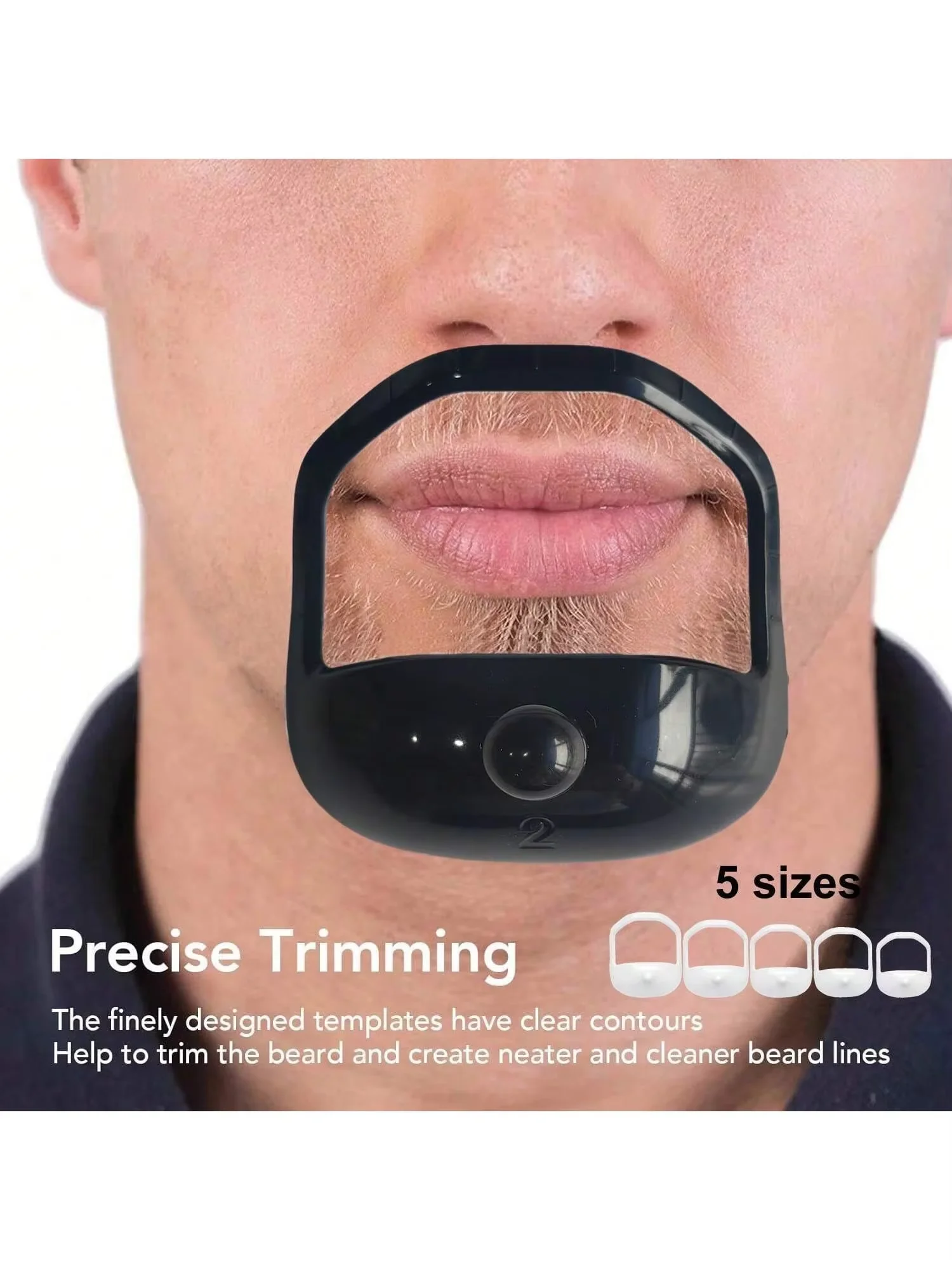 5-in-1 Beard Shaping Tool Kit, Multi-Style Beard Trimming Stencils