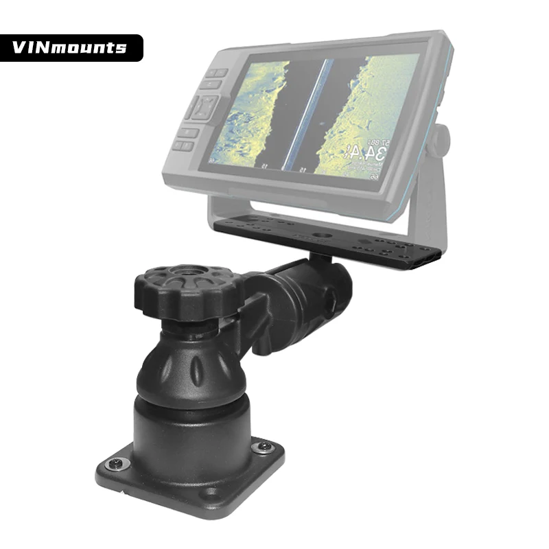 Aluminum Vertical Base Straight Swing Arm Lowrance and Humminbird Marine Mount VIN-TYQ-HB-03