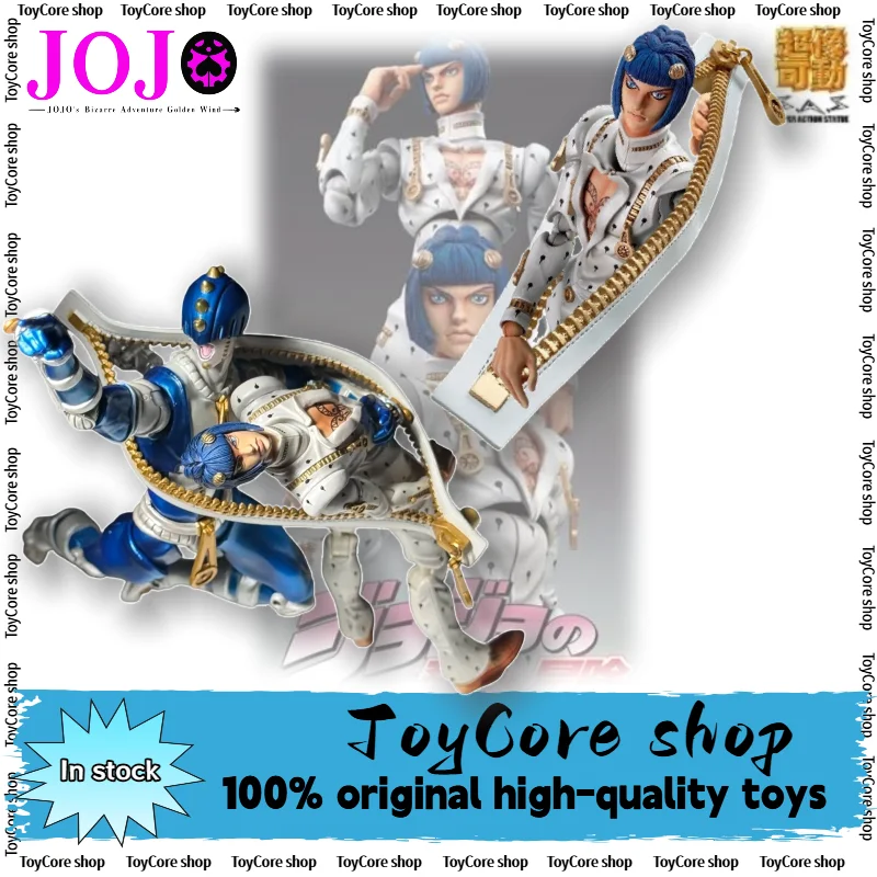 In Stock Medicos Super Action Statue Sticky Fingers JoJo Bizarre Adventure Part5 16cm Movable Action Figure Collectible Model