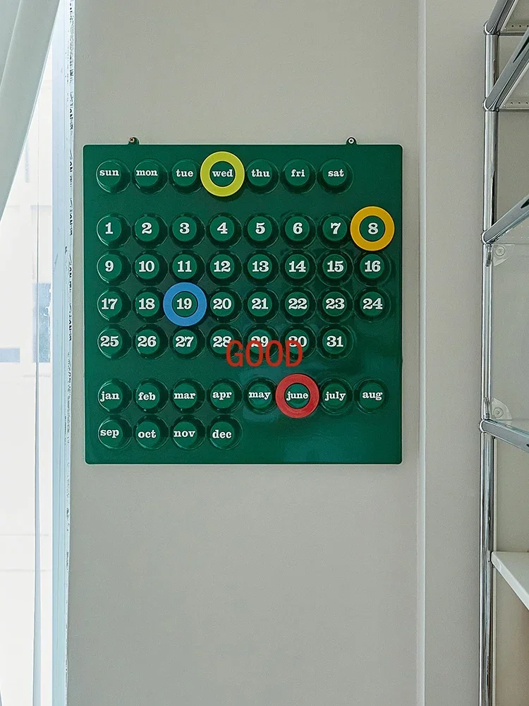 

Small card calendar Medieval creative perpetual calendar network red ins style home decoration ornaments shooting props plastic