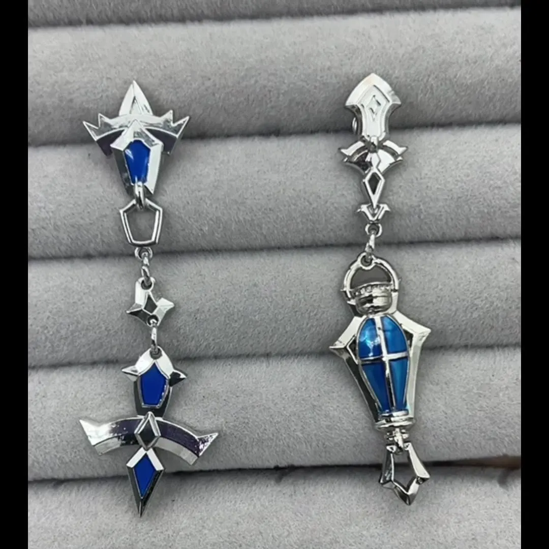 Game Genshin Impact Flins Cosplay Prop Flins Earring Impression Design Eardrop Hallowmas Party Comicon Accessories Adult Xmas
