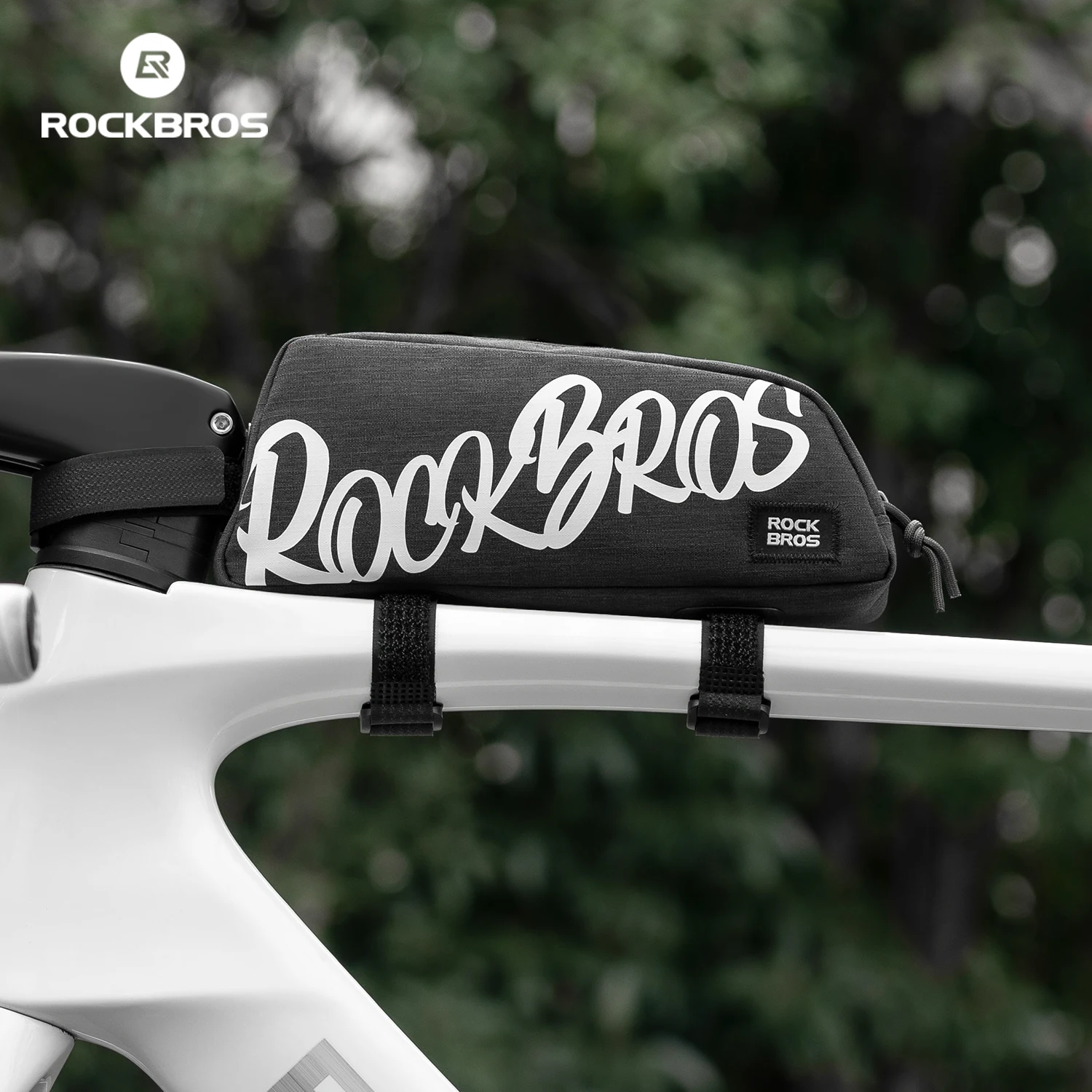 ROCKBROS Cycling Bags 0.8L Top Tube Package Waterproof Bicycle Bag Large Capacity Reflective MTB Road Bike Bags Accessories