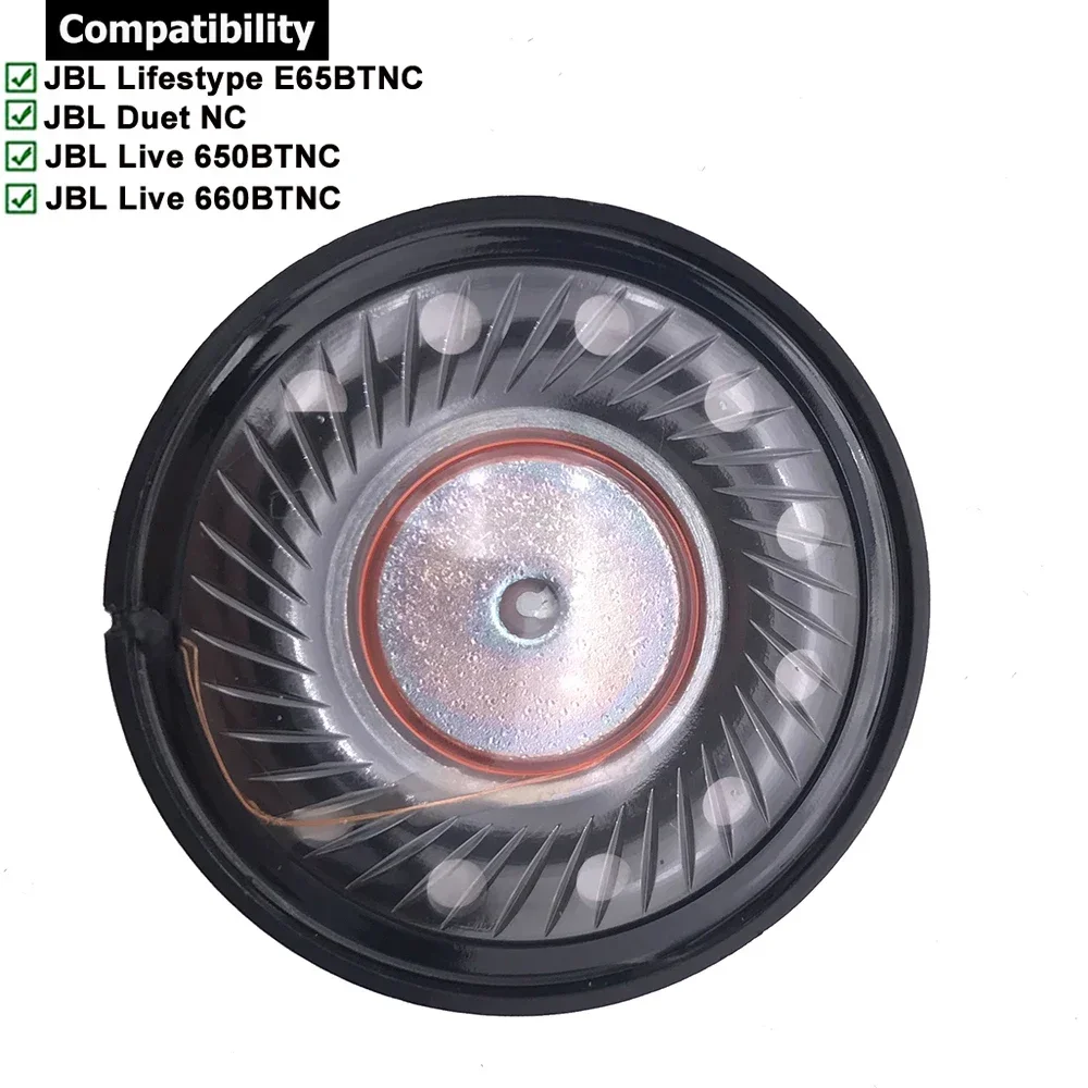 JBL 라이프스타일 E65BTNC 라이브 650BTNC 튜닝 660BTNC 듀엣 노이즈 캔슬링 헤드폰용 교체 스피커 유닛 드라이버, 40mm