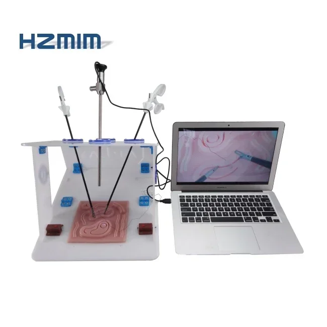 Laparoscopic Endo Trainer with USB Endoscope Camera, Laparoscopic Suturing Training Simulator Box