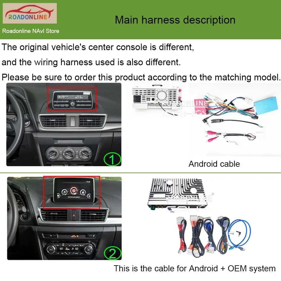 8+256GB 12.3/10.25 INCH Android 15  For Mazda 3 2014-2019 Car Radio Multimedia Player Navigation GPS WiFi Carplay+ Android Auto