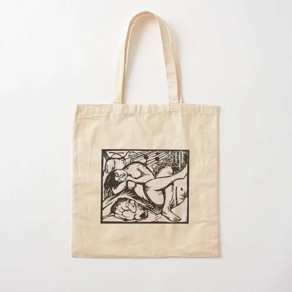 

Sleeping Shepherdess by Franz Marc Tote Bag ecological bags custom tote bag large size bags Canvas Tote Bag