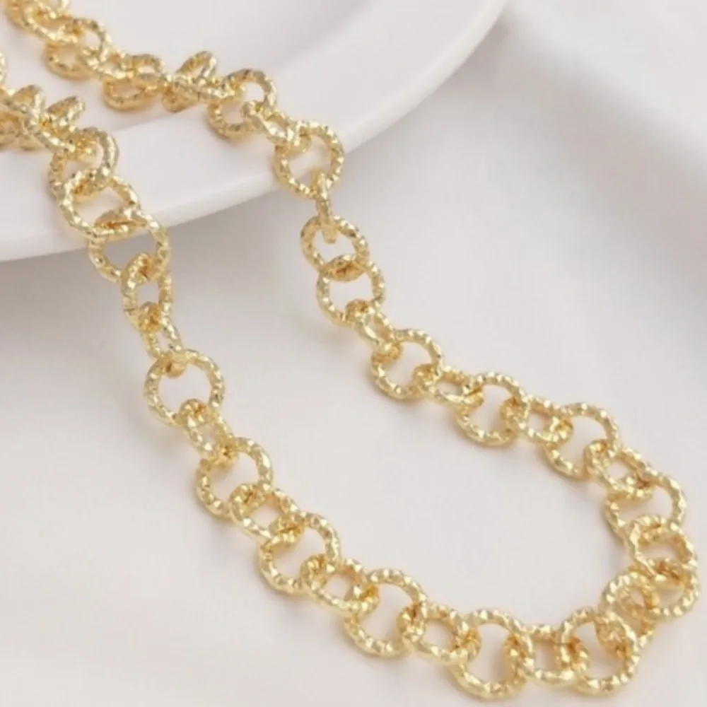 

14-каратное золотого цвета, 8 мм, круглая цепочка с цветком, толстая круглая цепочка ручной работы, браслет «сделай сам», ожерелье, ювелирные изделия, свободная цепочка