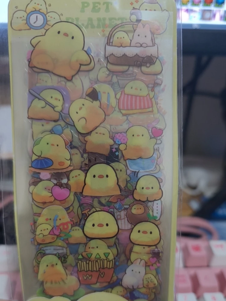 

10 шт. прозрачных водонепроницаемых наклеек из ПВХ с мультяшными персонажами для ежедневников, блокнотов и пеналов