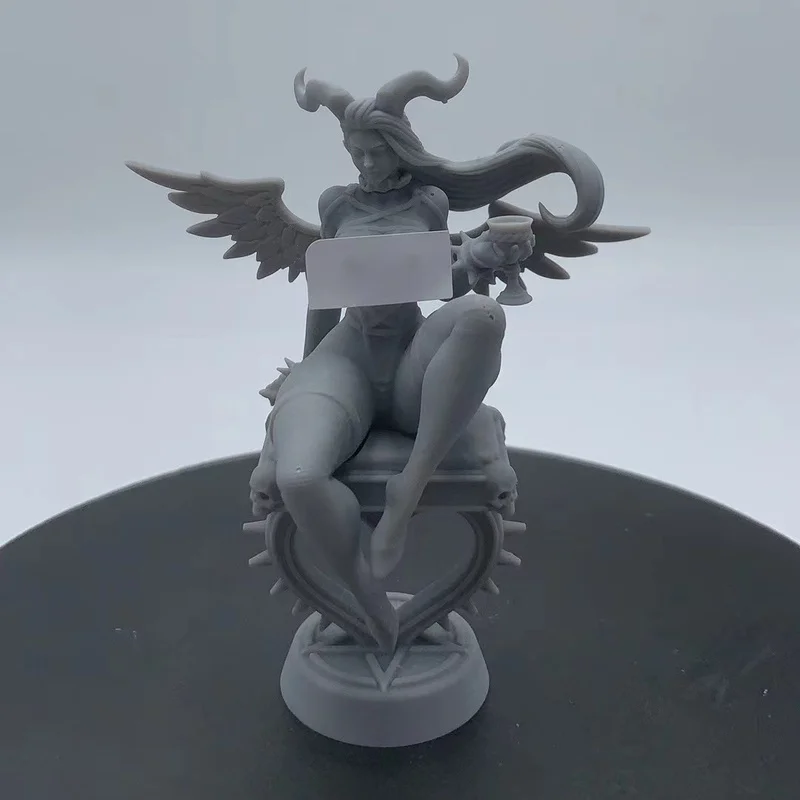 Anime rysunek 1/24 skala zestaw figurek z żywicy Fantasy kobieta Succubus 84mm całkowita wysokość niezmontowane i niepomalowane zabawki Diorama