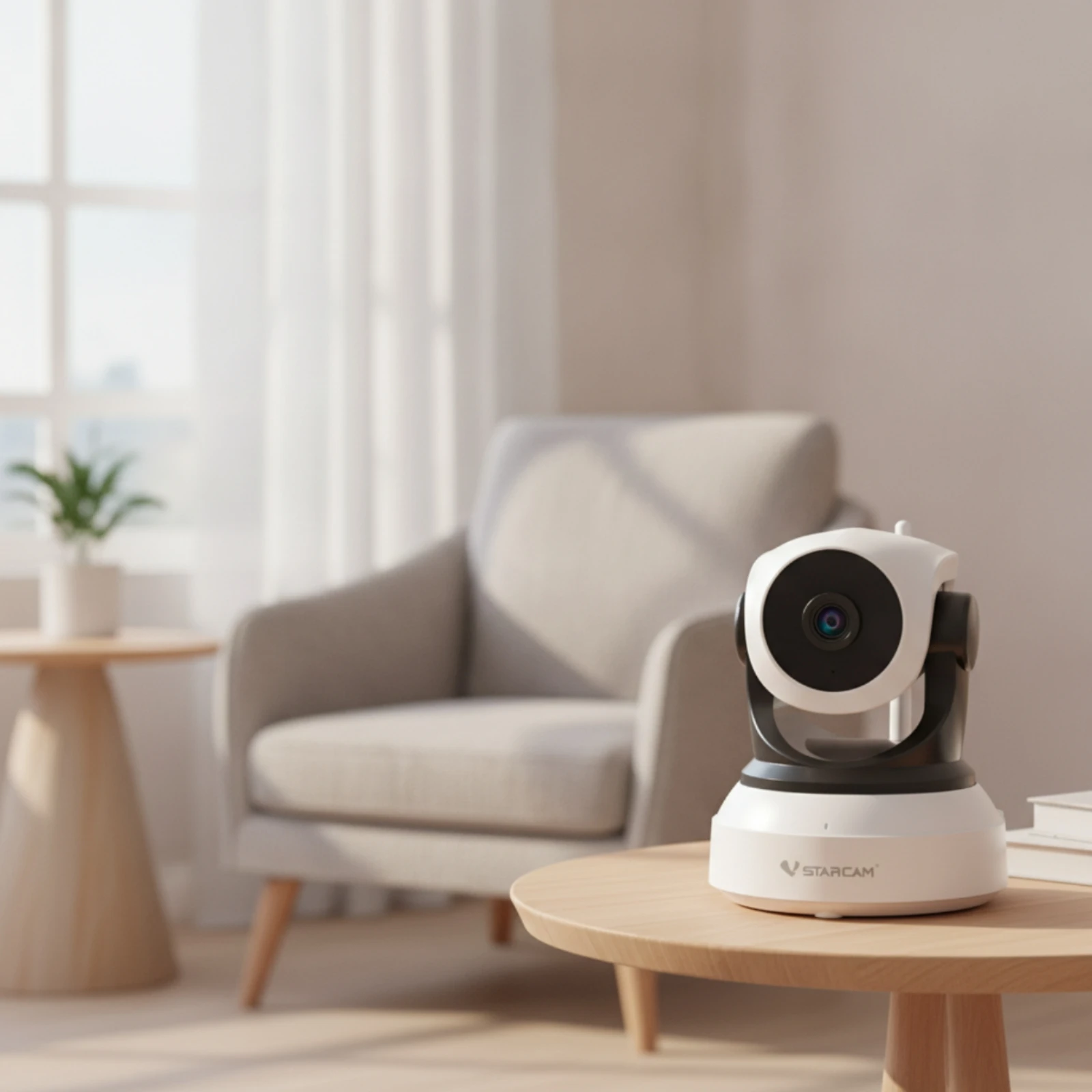 Security Camera with 360-Degree Security Camera with Motion Detection Wireless for Parents, Home, Nursery