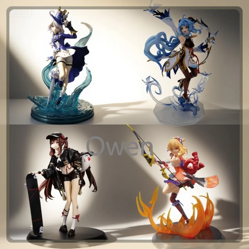 

Mobile Game Furina Anime Ganyu Beautiful Girl Genshin Impact Figures Hu Tao Action Figure PVC Collection Birthday Decoration Toy