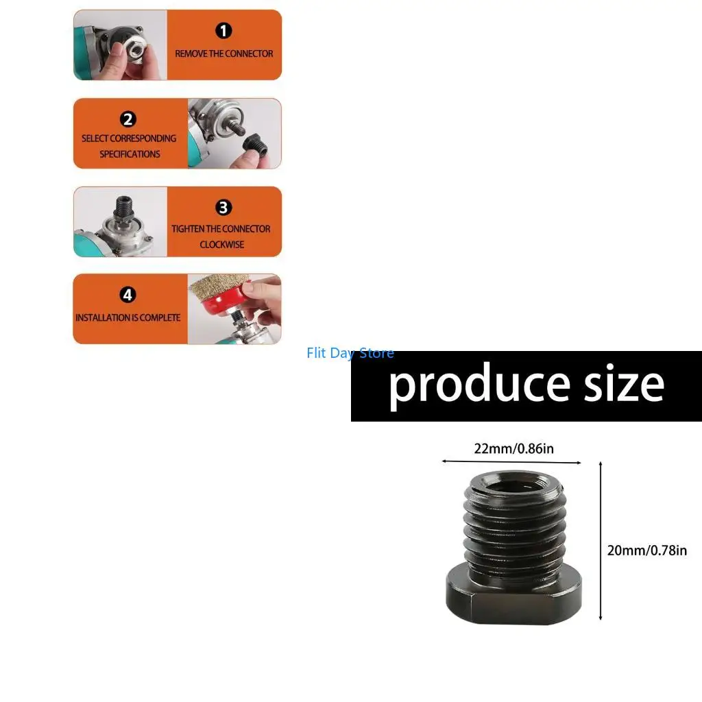 F92C To M14 Angles Grinder Converters Connector Adapte Tool Interfaces Accessories Angles Connector Power Grinder