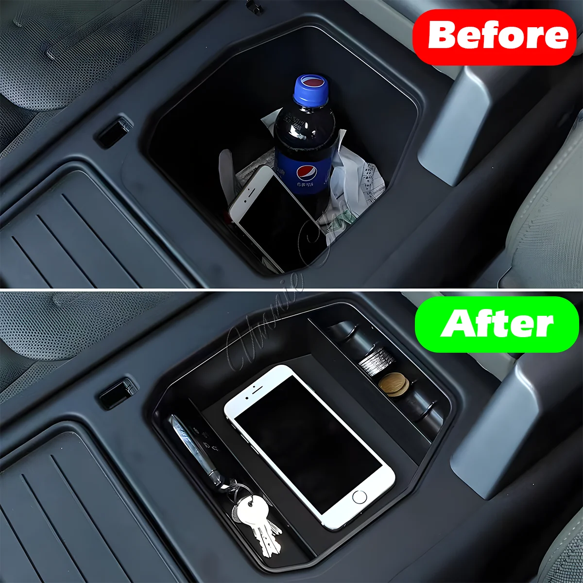 For Defender Center Storage Box Organizer For Land Rover Defender 90 110 Parts 2020-2024 Armrest Compartment Tray Door Pocket
