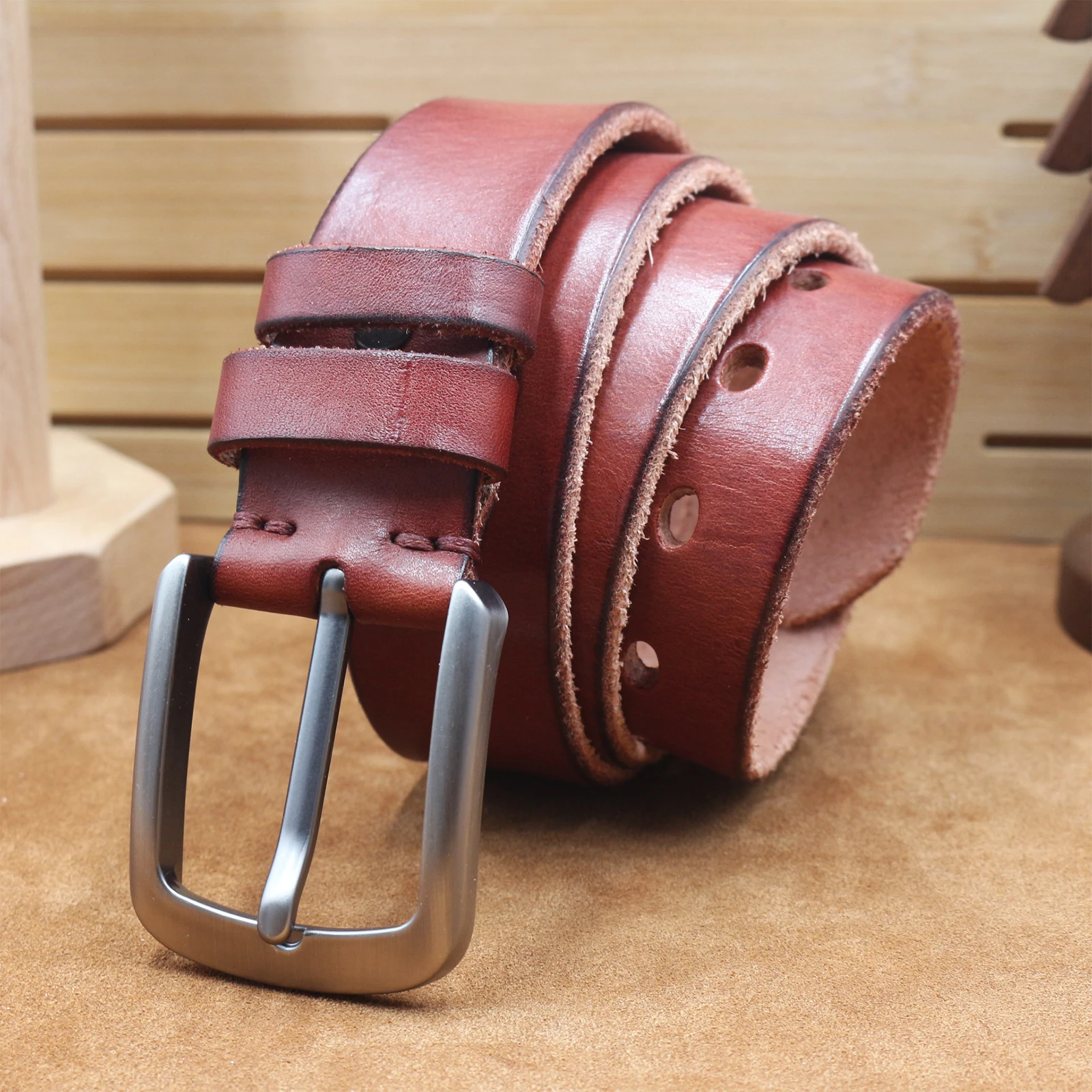 Leather Works Belt - Cintura da Uomo in Vera Pelle