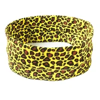 Colorful leopard print elastic sports yoga running headband face wash headband - Image 6
