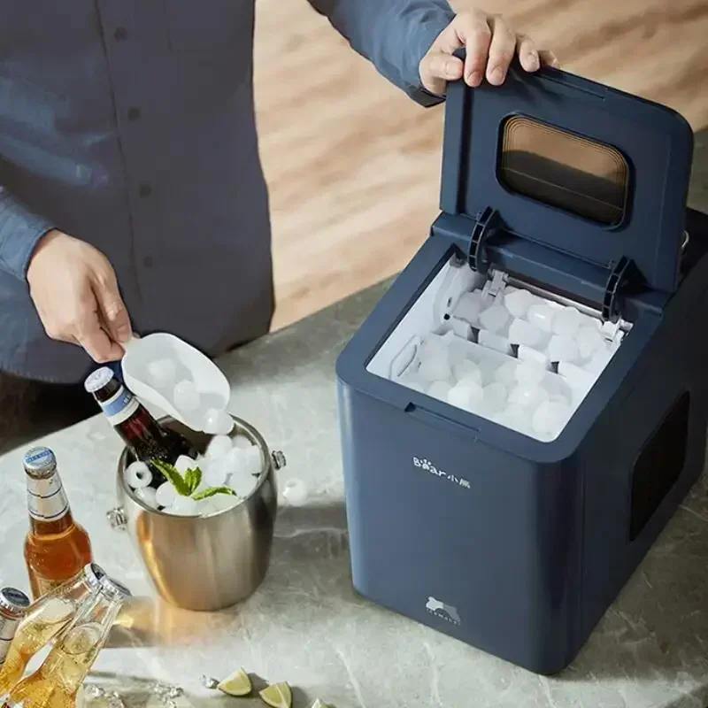 Excellent Top Quality 12KG/24H Electric Ice Machine Maker Bullet Cylindrical Cube Making Countertop For Home Commercial Small Mi