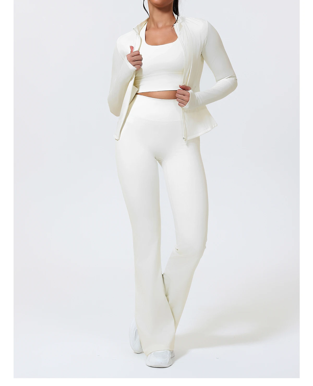 Hearuisavy Sommer-Laufsportweste mit gepolstertem BH, ECO Gym Push-Up-Yoga-Top für Damen, überkreuzter Rücken, U-Ausschnitt, Fitness-Unterwäsche – Detail 29