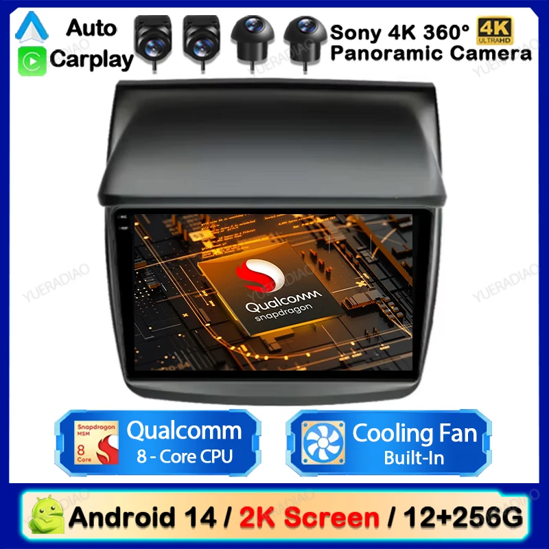 Android 14 Car Radio For Mitsubishi Pajero Sport 2 2008 - 2016 L200 4 2006 - 2015 Triton 2006 - 2014 Multimedia Video Player 4G