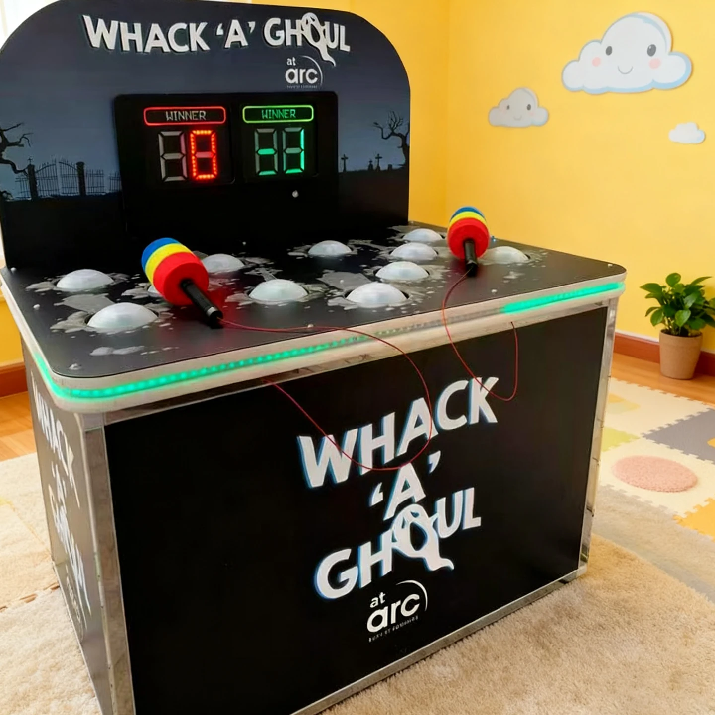 Smash the Button to Hit the Groundhog Smash the Groundhog Two Player Groundhog Game Interactive Games Event Games Carnival
